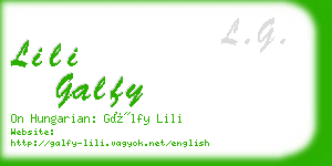lili galfy business card